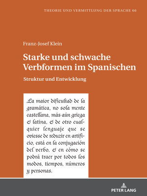 cover image of Starke und schwache Verbformen im Spanischen